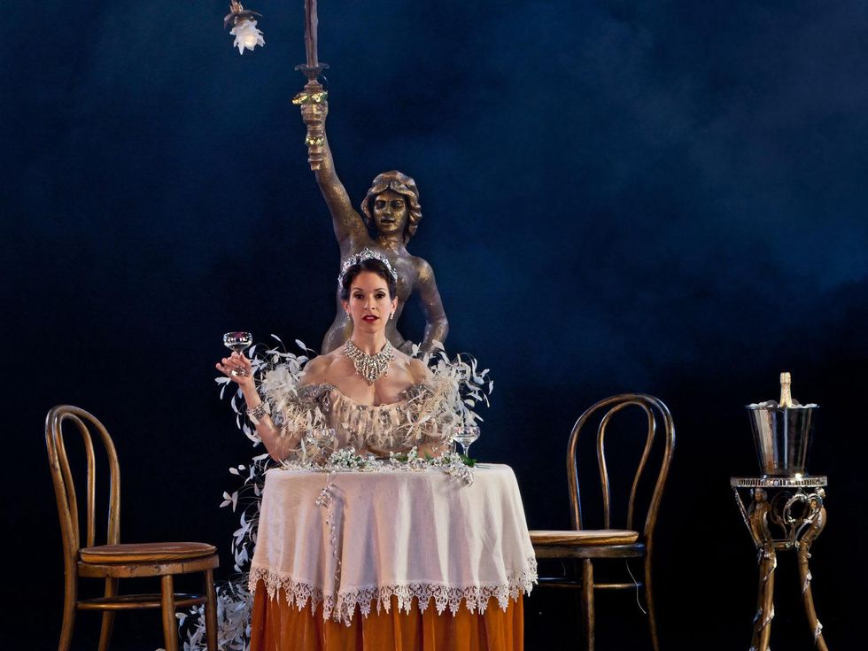 Houston Ballet Mireille Hassenboehler in The Merry Widow choreographed by Ronald Hynd