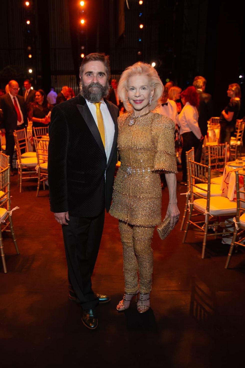 Houston Ballet Onstage Dinner Stanton Welch and Lynn Wyatt