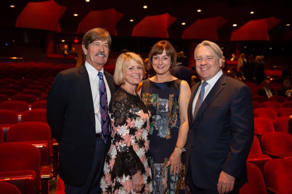 Houston Ballet Onstage Dinner Stephen and Kelley Lubanko, Leigh and Reggie Smith