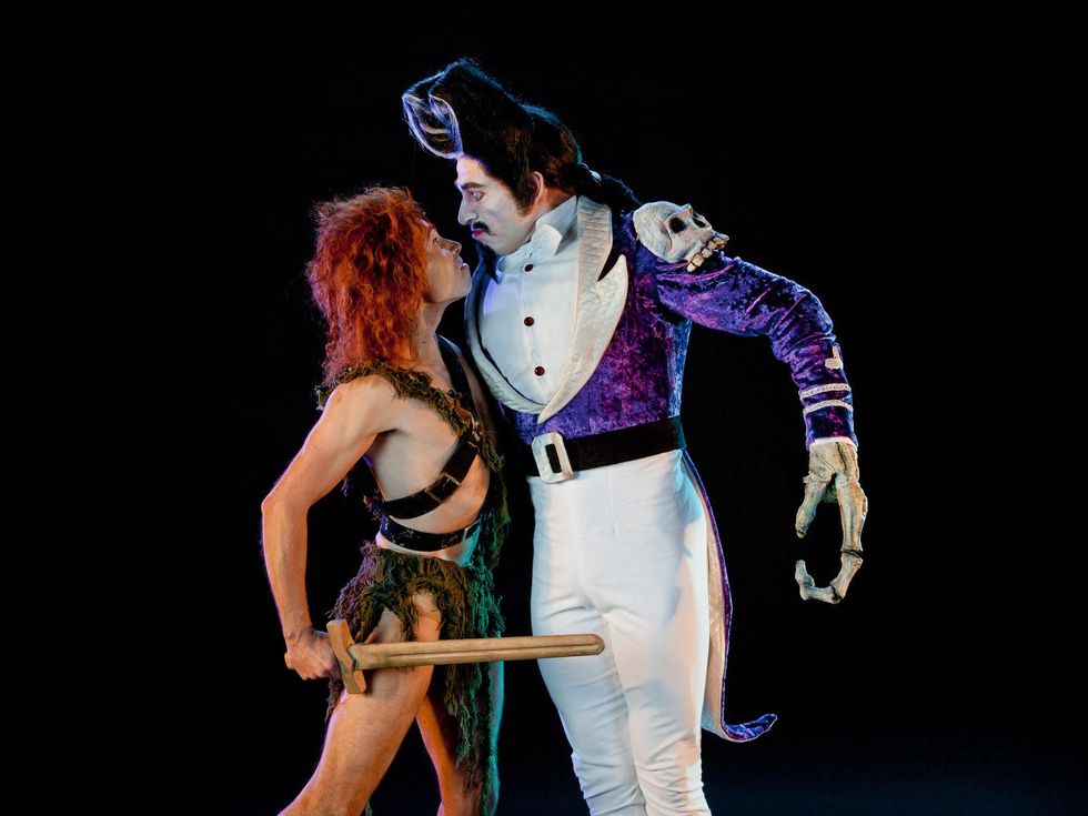 Houston Ballet Peter Pan June 2013 Ilya Kozadayev as Pan and James Gotesky as Captain Hook