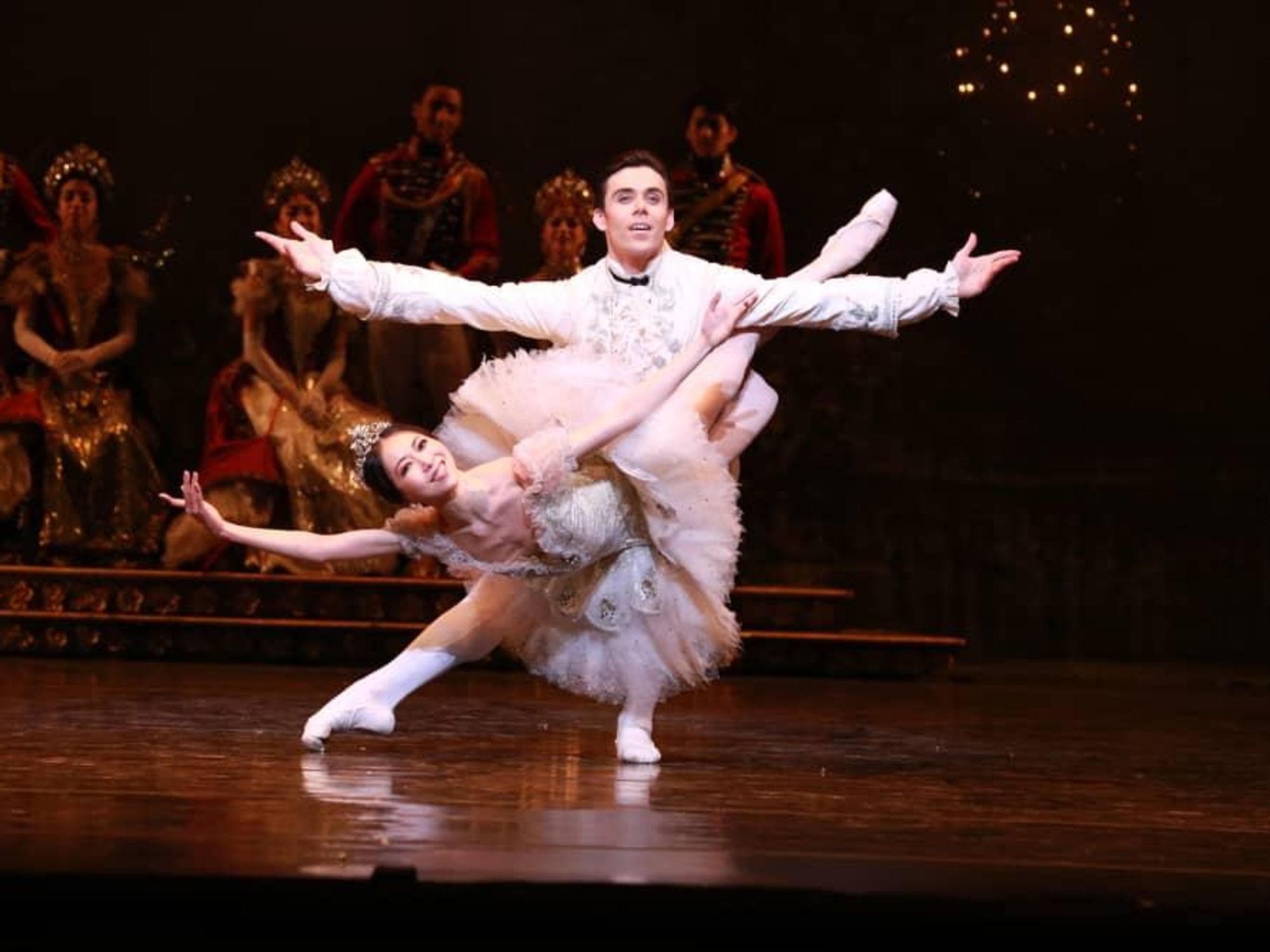 Houston Ballet principals Connor Walsh as Price Florimund and Yuriko Kajiya as Princess Aurora in Ben Stevenson’s The Sleeping Beauty