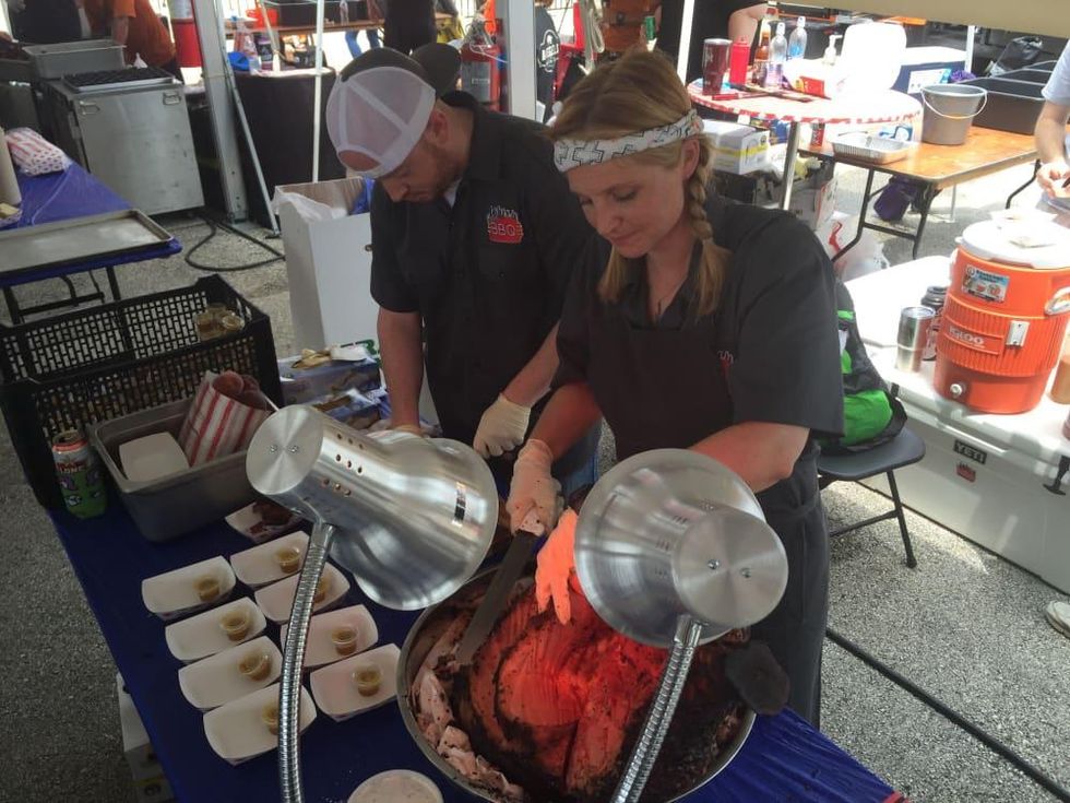 Houston Barbecue Festival Feges BBQ Erin Smith steamship round