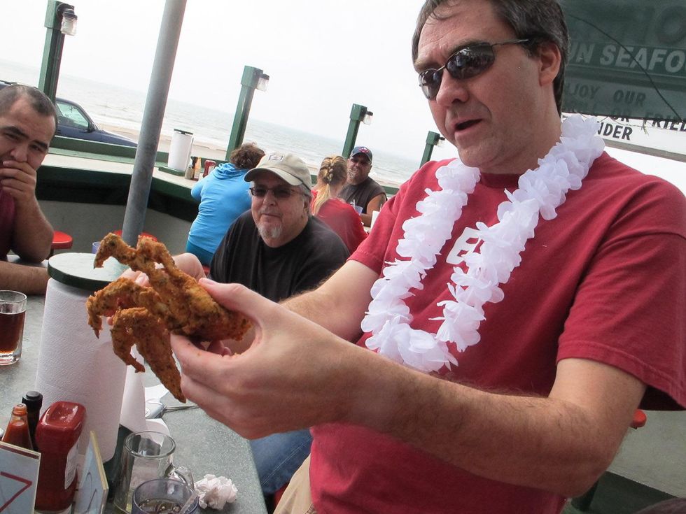 Houston Barbecue Festival, March 2013, Chris Reid, crab