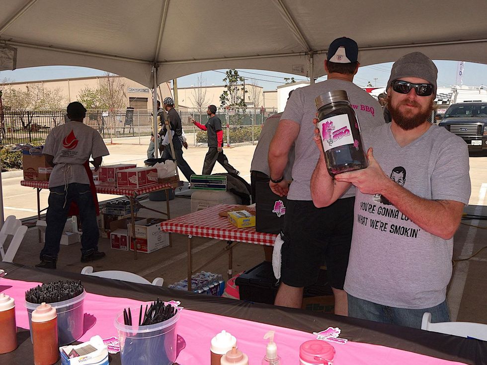 Houston Barbecue Festival, March 2013, Will Buckman of Corkscrew BBQ