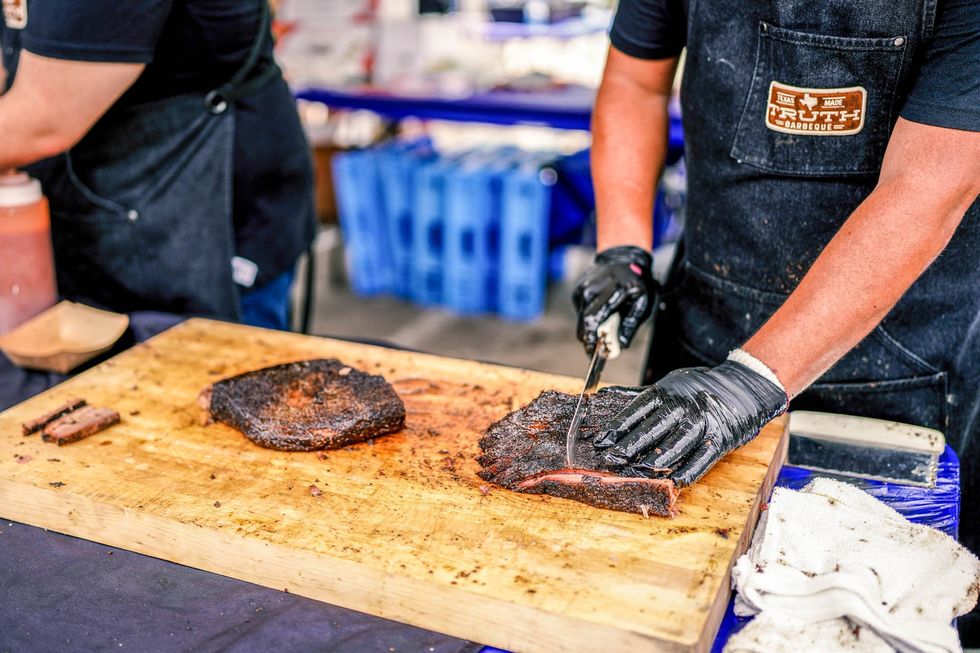 Houston Barbecue Festival sliced brisket