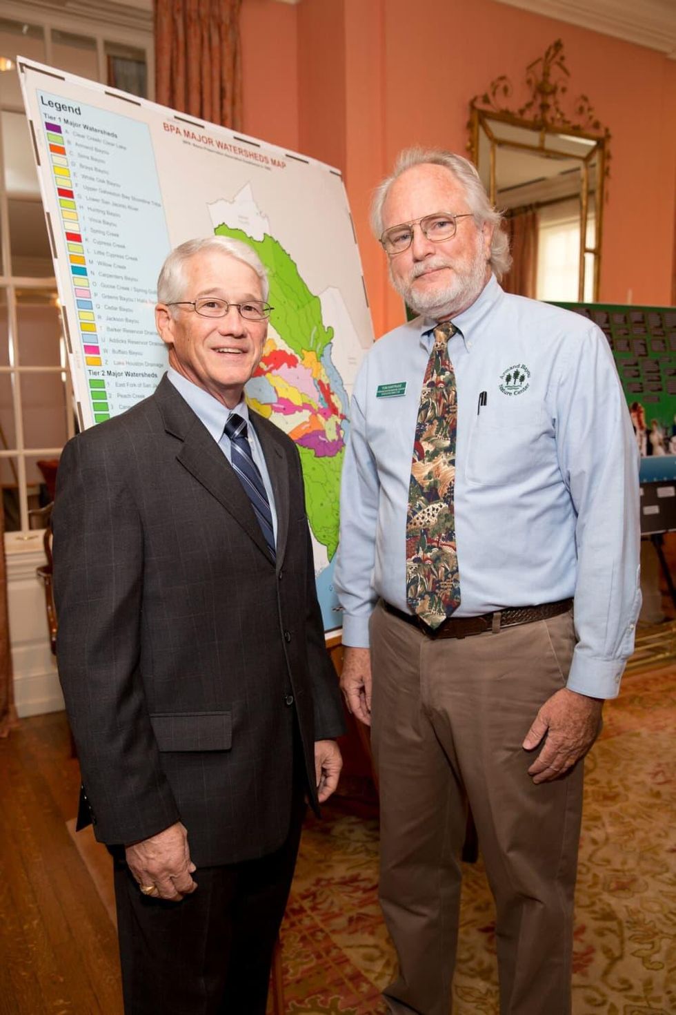 Houston, Bayou Preservation Association Anniversary Luncheon, May 2016, Dennis Winkler, Tom Kartrude
