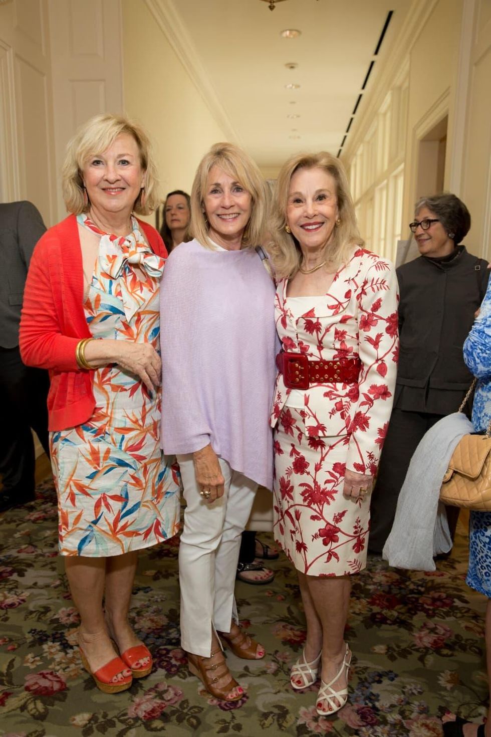 Houston, Bayou Preservation Association Anniversary Luncheon, May 2016, Joan Pratka, Marsha Braniff, Geri Noel