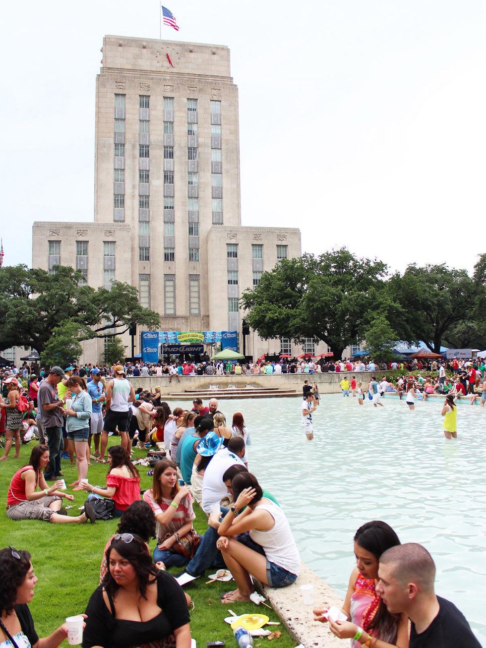 Houston Beer Festival June 2013 crowd venue City Hall