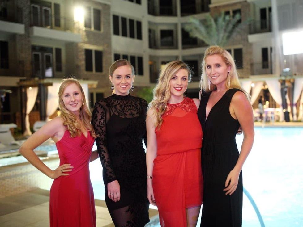 Houston, Big Brothers Big Sisters YP The Big Prom, Feb 2017, Kelsey Perkins, Christina Forgetta, Lindsey Norlander, Peyton Gregory