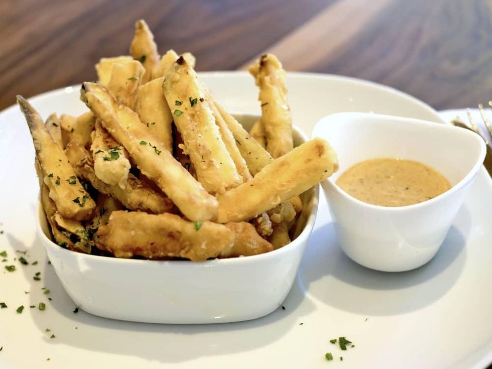 Houston, Bistro Menil, August 2015, eggplant fries