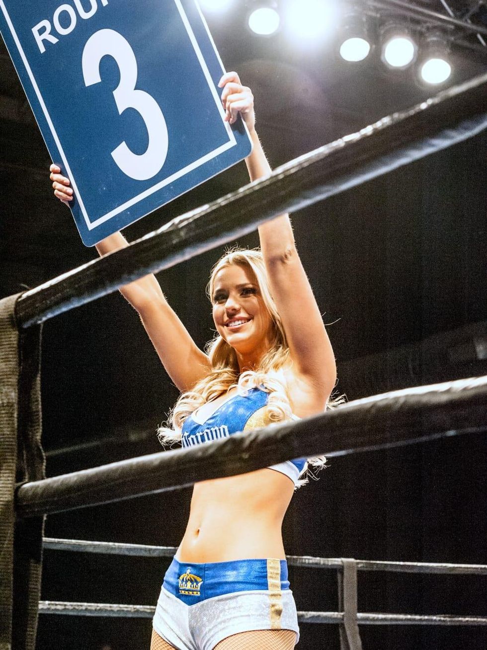 Houston, Black Tie Boxing Benefiting Lone Survivor Foundation, Feb 2017, the ring girl