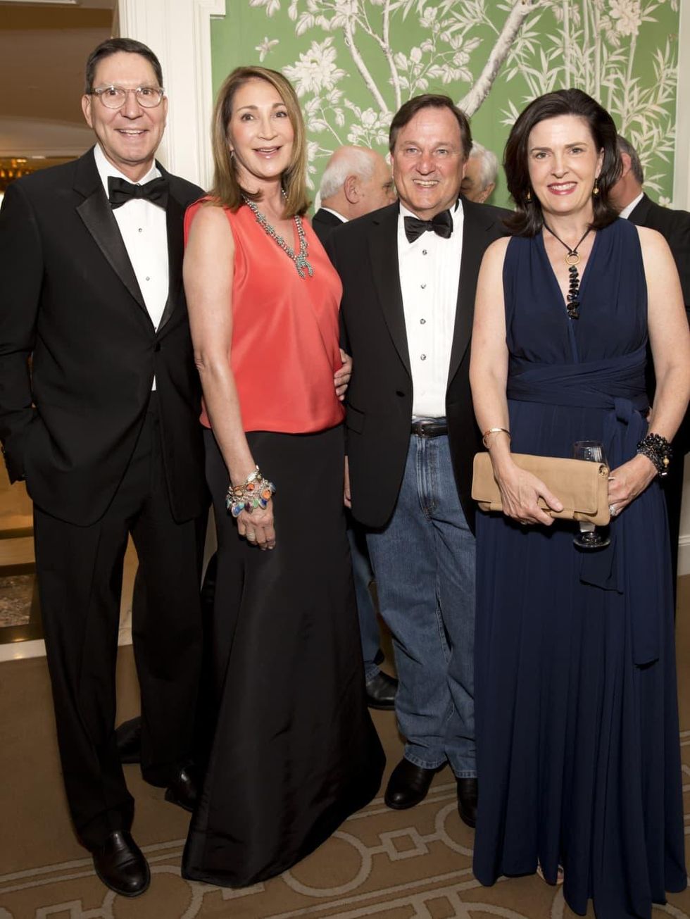 Houston, Blue Bird Circle Gala with Lyle Lovett, April 2017, Scott McClelland, Soraya McClelland, Virginia Tomlinson, Walter Tomlinson