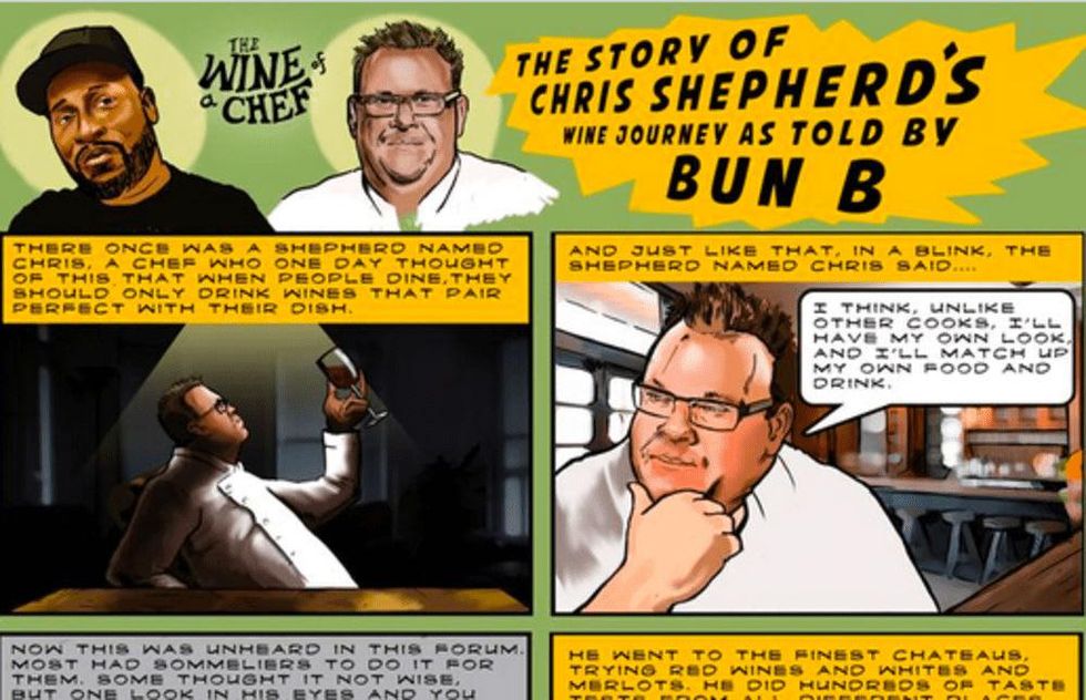 Houston, Bun B wine collaboration at Underbelly, July 2015