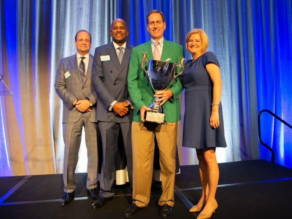 Houston CanCare Survivors Luncheon Michael Wiesenthal, Leonard Donaldson, Titus H. Harris III Cristina Vetrano