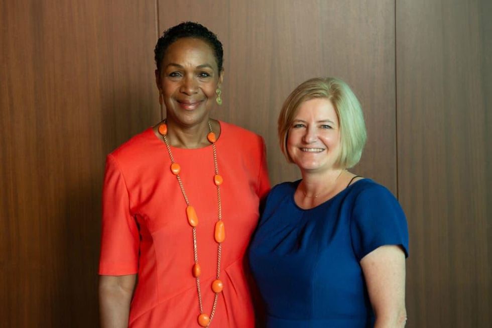 Houston CanCare Survivors Luncheon Pastor Suzette Caldwell and Cristina Vetrano