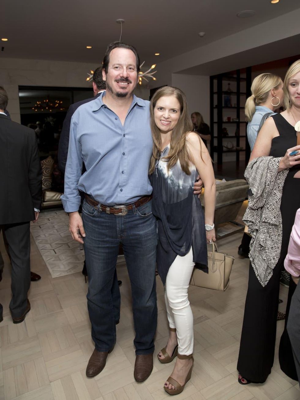 Houston, Casa Dragones launch party, October 2015, Alan and Luba Bigman