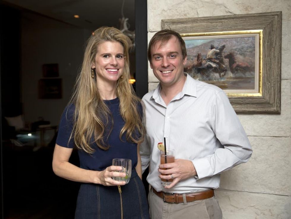 Houston, Casa Dragones launch party, October 2015, Blakely and Trey Griggs