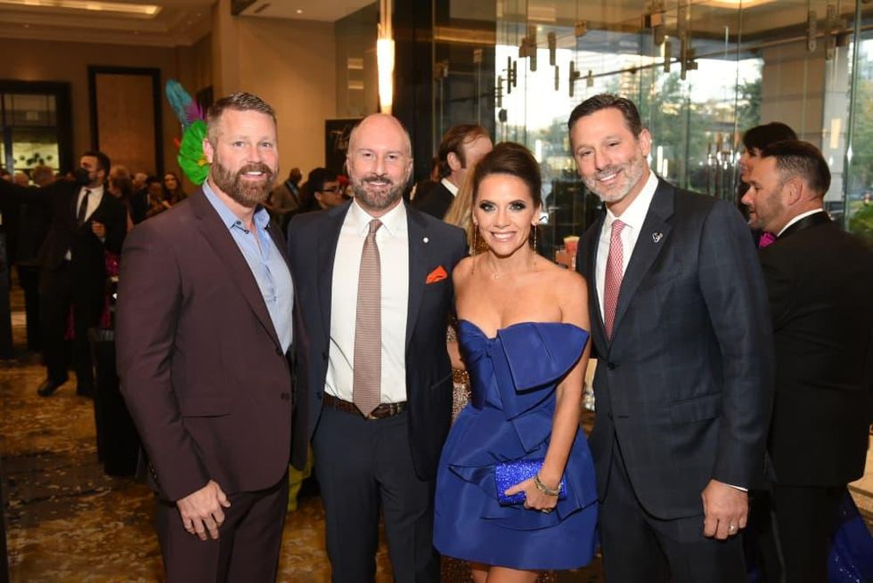 Houston Children's Charity Gala 2021 Kevin Black, Tony Bradfield, Joanna and Brad Marks