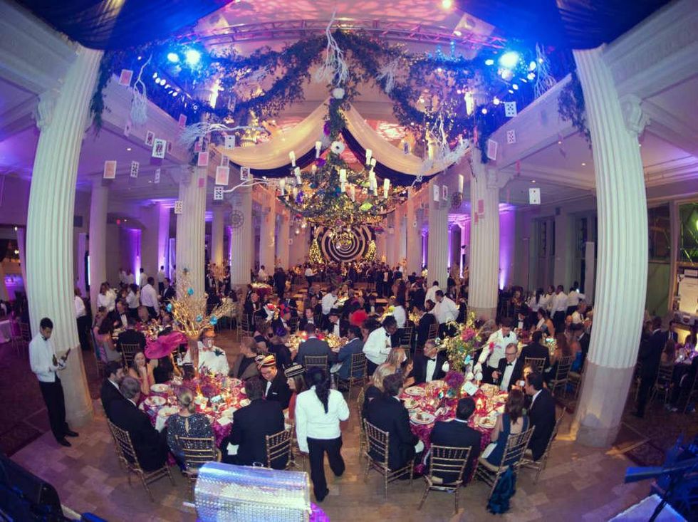 Houston, Childrens Museum of Houston Mad Hatters Ball, Oct. 2016, ballroom