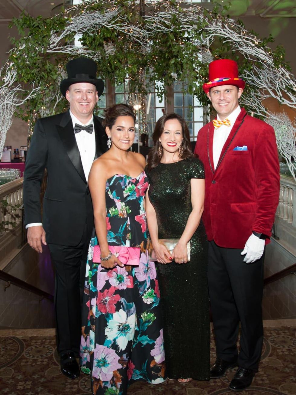 Houston, Childrens Museum of Houston Mad Hatters Ball, Oct. 2016, Truett Akin, Elva Akin Meeks, Monica Meeks