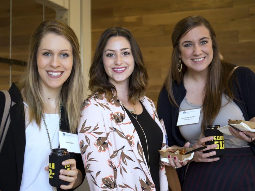 Houston, CHIME YP event at Headquarters, March 2017, Alex Webb, Leah Garner, Stephanie Atchley