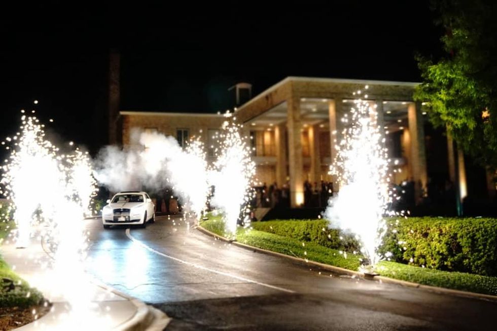 Houston, Chita Johnson wedding, June 2016, fireworks