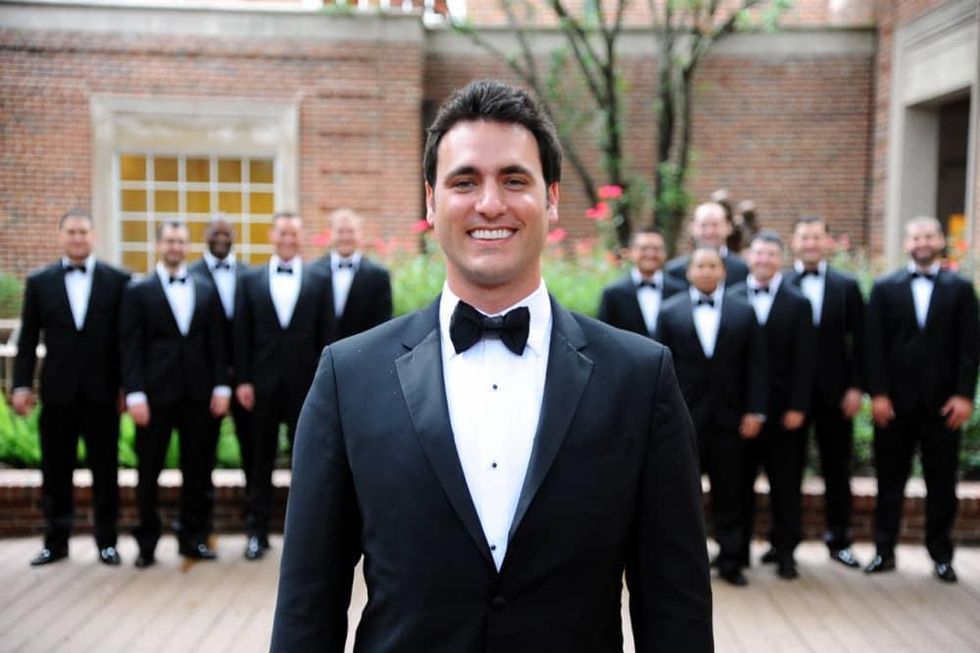 Houston, Chita Johnson wedding, June 2016, the groom and his wedding party