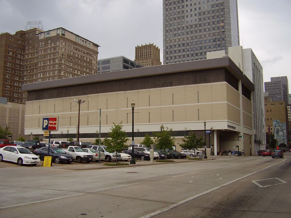 Houston Chronicle headquarters, back side of building