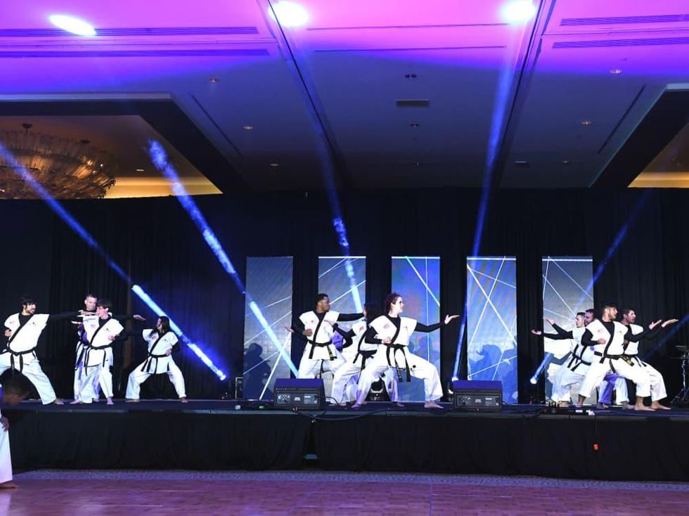 Houston Chuck Norris karate demo