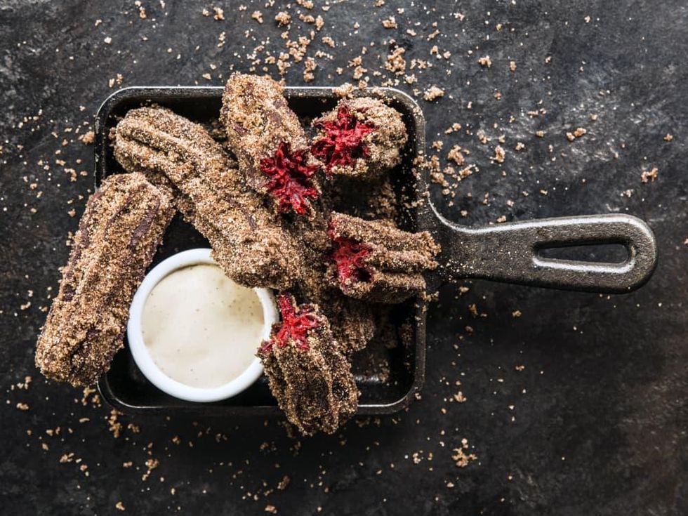 Houston, creative churros, July 2017, Caracol, Bosscat Kitchen, red velvet churros