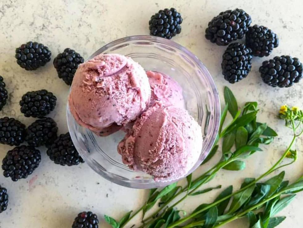 Houston, creative ice creams, May 2017, Mexican marigold at Dolce Neve and Coltivare