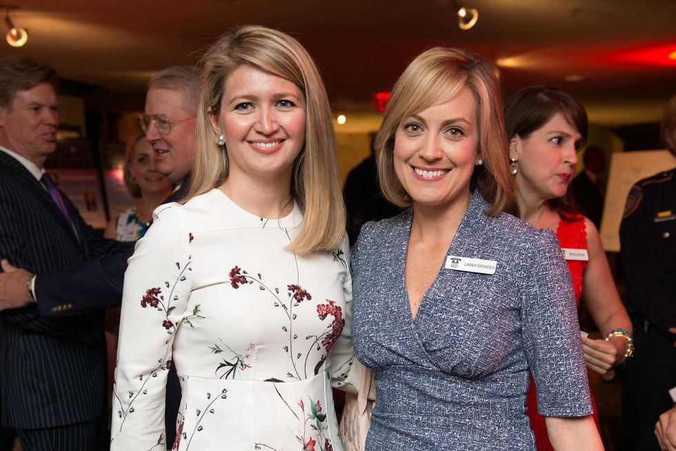 Houston, Crime Stoppers Awards luncheon, May 2015, Natalie Ariz, Lindsay Aronstein