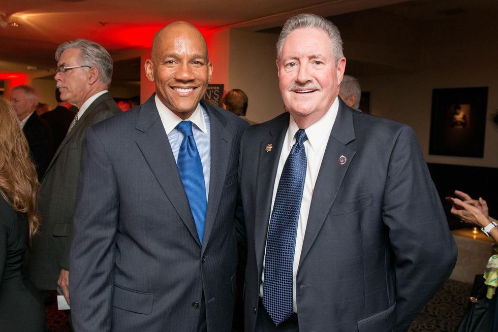 Houston, Crime Stoppers Awards luncheon, May 2015, Sidney Evans, Ron Hickman