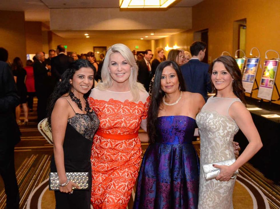 Houston, Crime Stoppers of Houston gala, Nov. 2016, Farida Abjani, Stephanie Von Stein, Melissa Rascon, Amanda Wilkinson