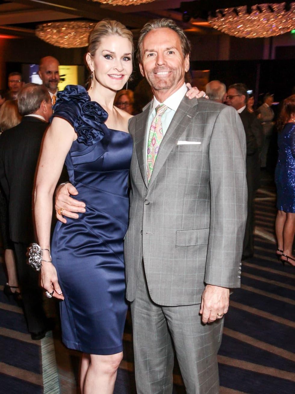 Houston, Cristo Rey Jesuit College Preparatory HS gala, Jan 2017, Kimberly Cutchall, Michael Cutchall