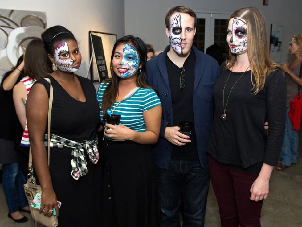 Houston, CultureMap Day of the Dead party, October 2015, Jheris Jordan, Thuha Nguyen, Scott Fraser, Joni Fields