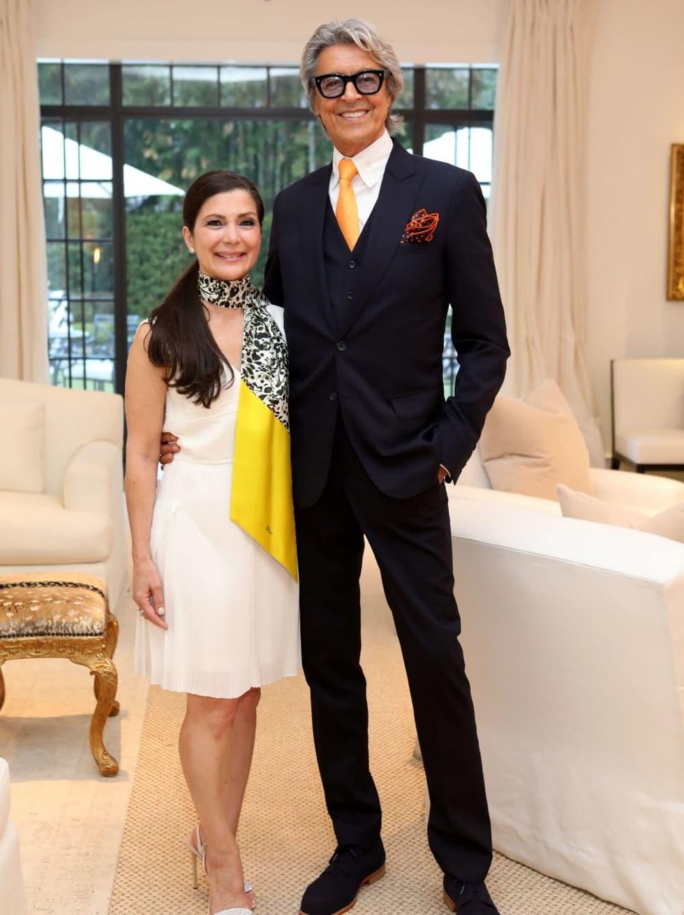 Houston, Cynthia and Anthony Petrello cocktail reception for Tommy Tune, Nov. 2016, Cynthia Petrello, Tommy Tune