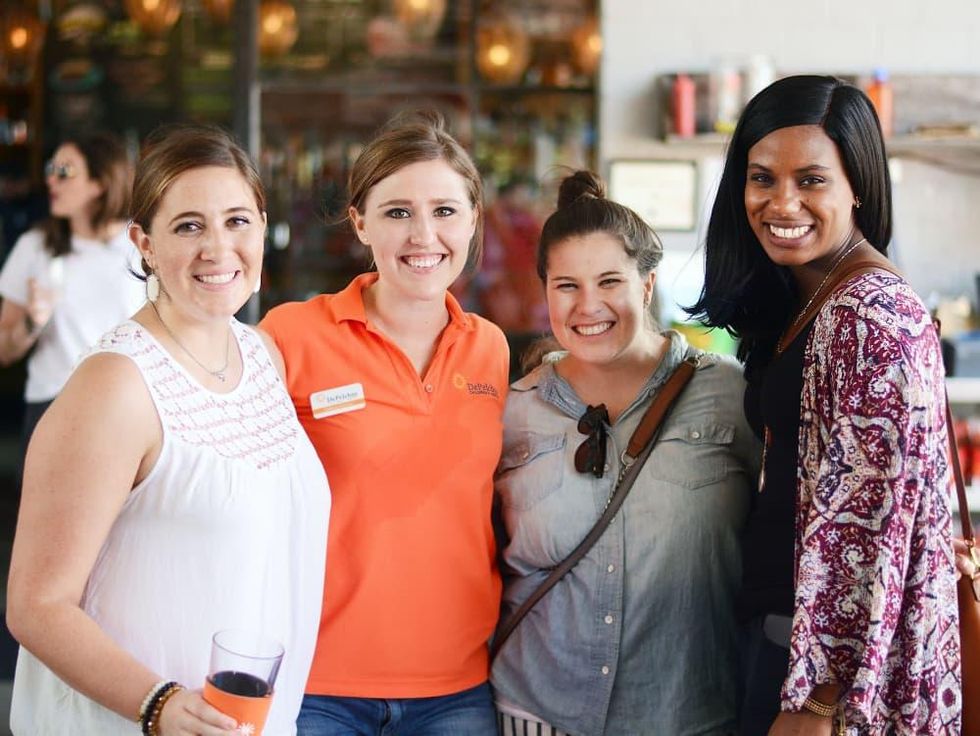 Houston, Depelchin Center Tailgate, September 2017, Becca Gibbens, Ashley Garner, Karen Campbell, Ashley Saunders