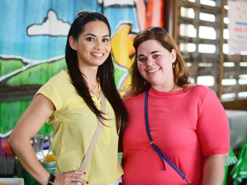 Houston, Depelchin Center Tailgate, September 2017, Clarice Kahawai, Kelly Ramirez