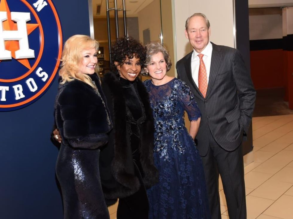 Houston, Diamond Dreams Astros Gala, January 2018, Whitney Crane, Gladys Knight, Twila Carter, Jim Crane