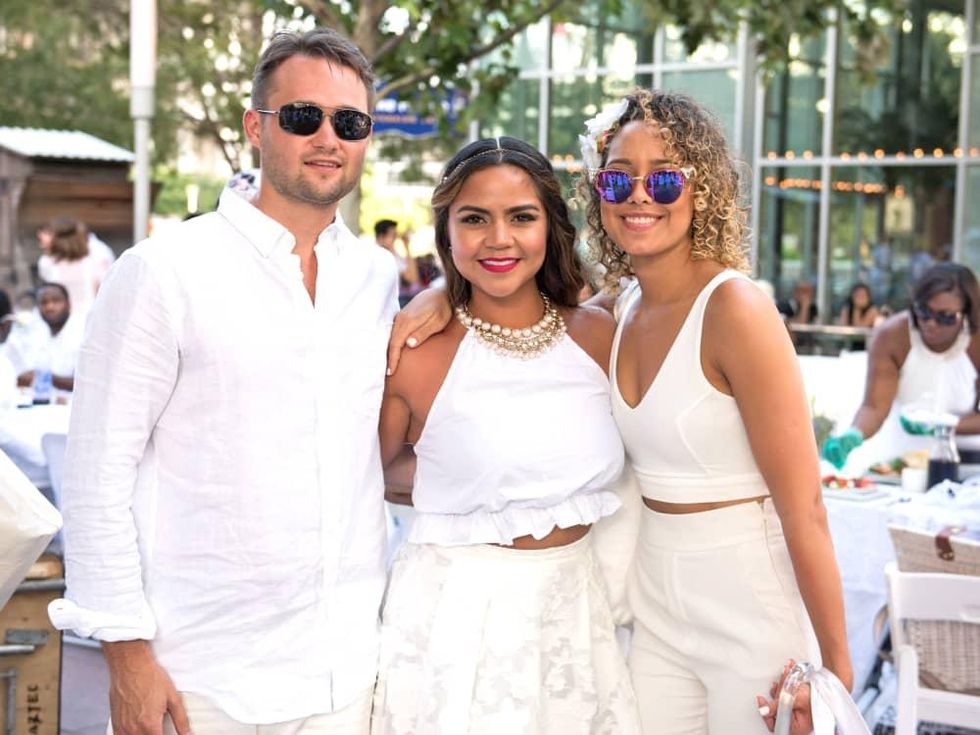 Houston, Diner en Blanc, June 2015, Josh Covert, Jacklyn Mendez, Sophia Trace