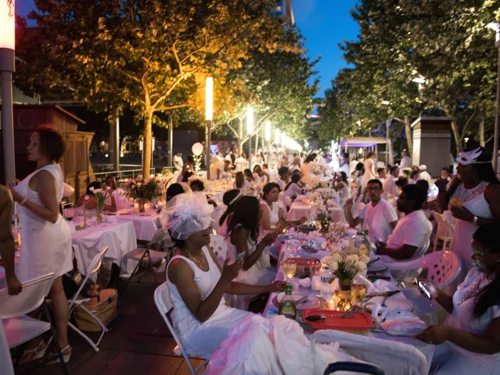 Houston, Diner en Blanc, June 2015, night shot