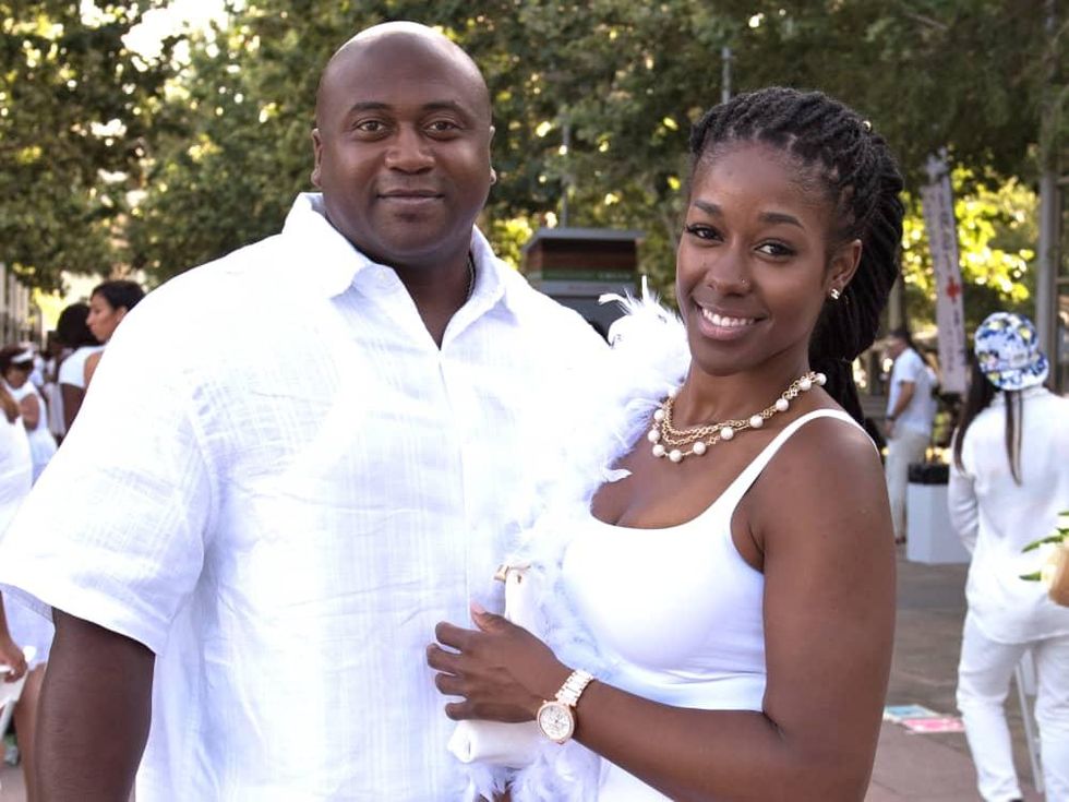 Houston, Diner en Blanc, June 2015, Zach and Ashley Chatman