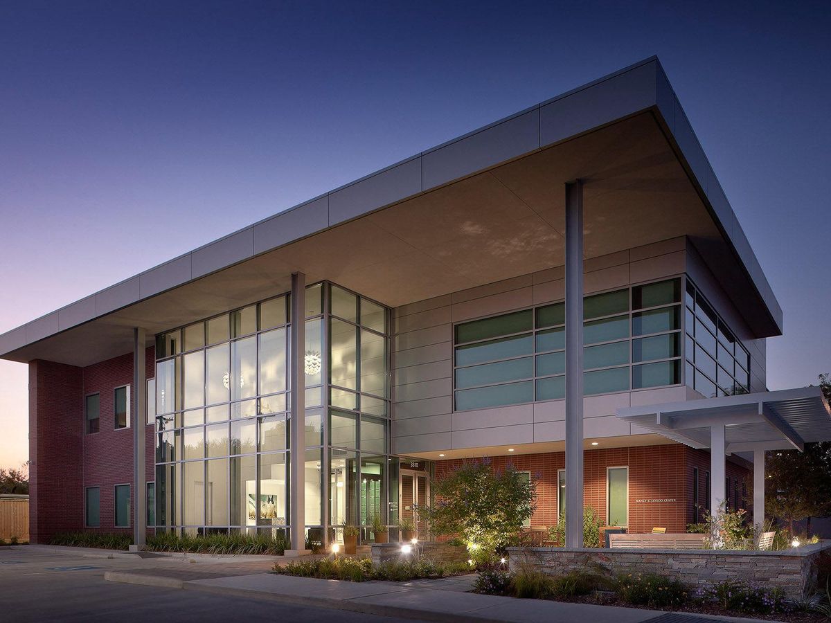 The building, designed probono by Zielger Cooper Architects, began