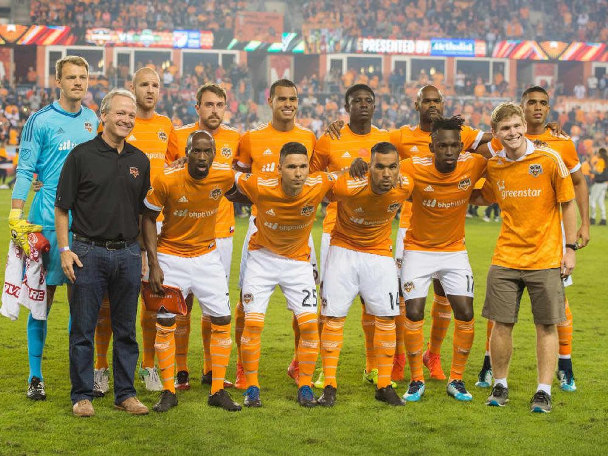 Houston Dynamo in MLS Western Conference game against Seattle