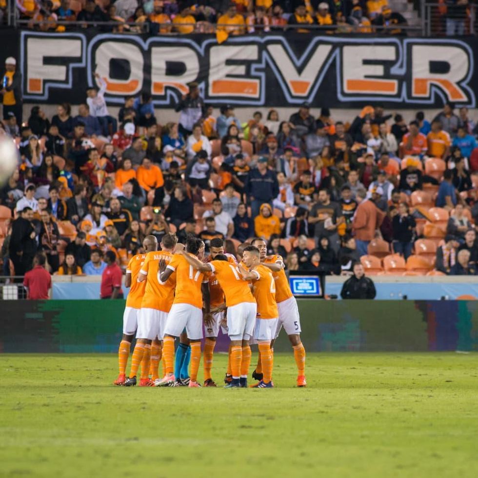Houston Dynamo in MLS Western Conference game against Seattle