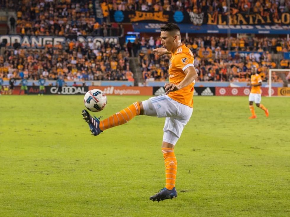 Houston Dynamo in MLS Western Conference game against Seattle