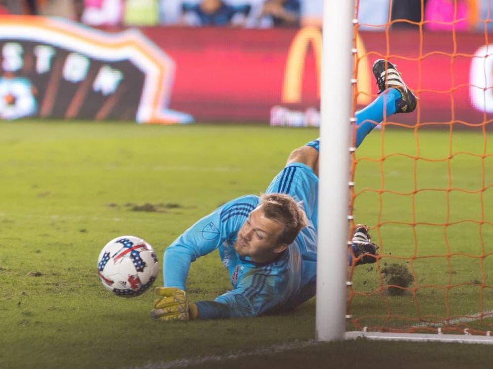 Houston Dynamo in MLS Western Conference game against Seattle