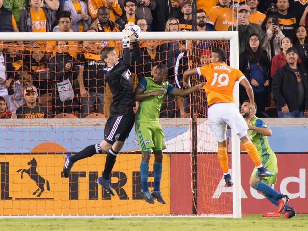 Houston Dynamo in MLS Western Conference game against Seattle