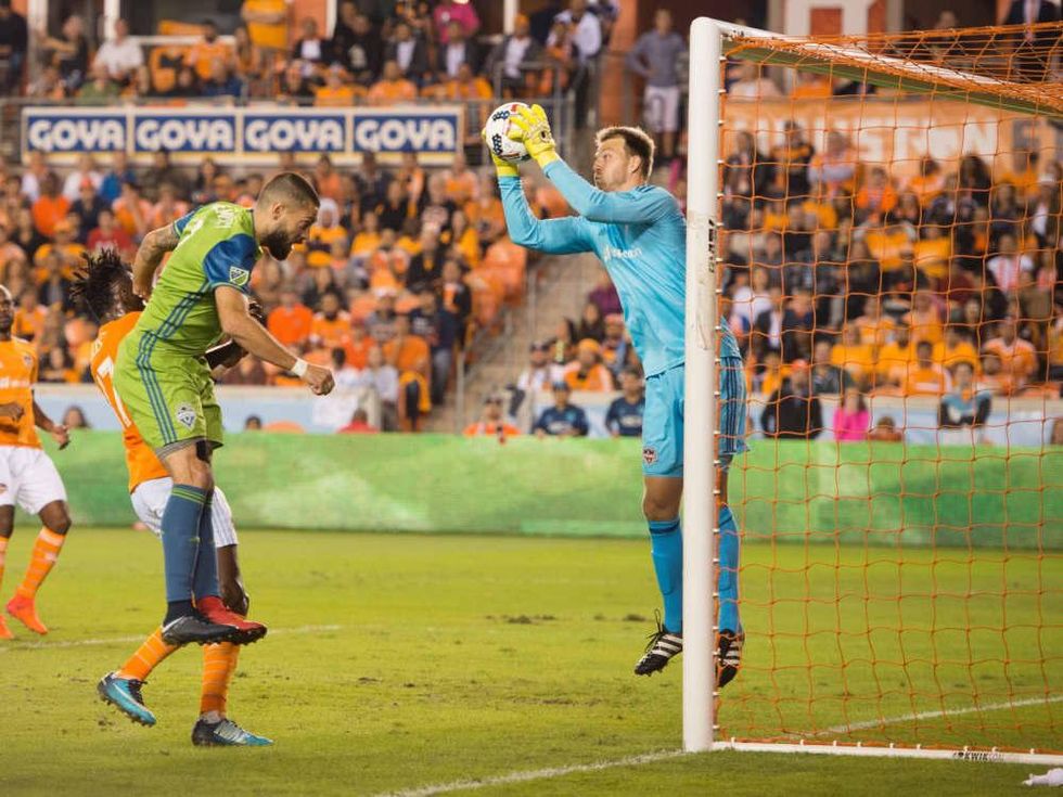 Houston Dynamo in MLS Western Conference game against Seattle